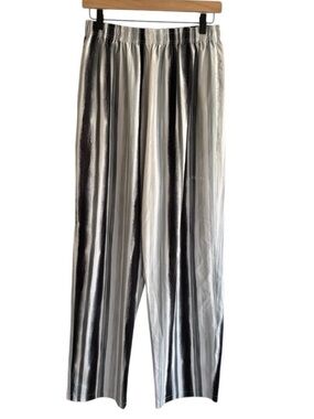 Young LA Ugly Pants Men’s M Black Gray Elastic Drawstring Waist Casual Loose Fit